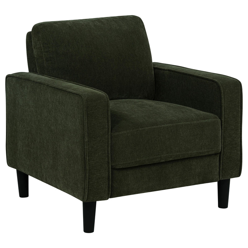 Ruth Fabric Upholstered Track Arm Accent Chair Matcha Green - 511216