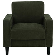 Ruth Fabric Upholstered Track Arm Accent Chair Matcha Green - 511216