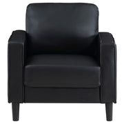 Ruth Upholstered Track Arm Accent Chair Black - 508363