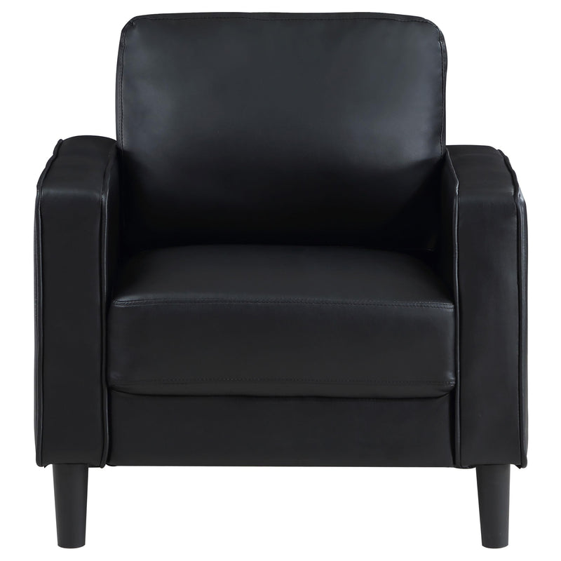 Ruth Upholstered Track Arm Accent Chair Black - 508363