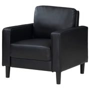 Ruth Upholstered Track Arm Accent Chair Black - 508363