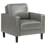 Ruth Upholstered Track Arm Accent Chair Grey - 508367