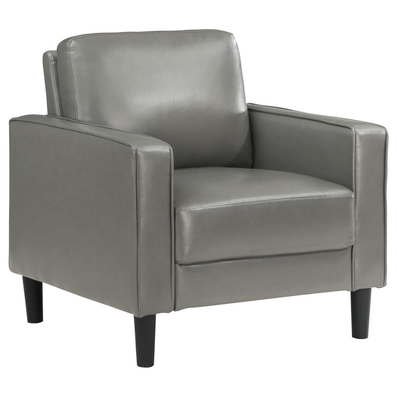 Ruth Upholstered Track Arm Accent Chair Grey - 508367