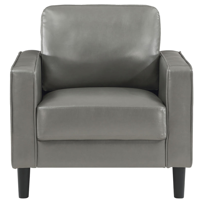 Ruth Upholstered Track Arm Accent Chair Grey - 508367