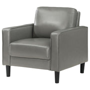 Ruth Upholstered Track Arm Accent Chair Grey - 508367