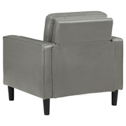 Ruth Upholstered Track Arm Accent Chair Grey - 508367