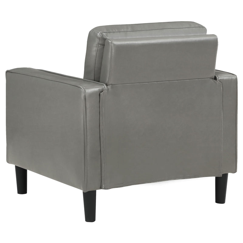 Ruth Upholstered Track Arm Accent Chair Grey - 508367