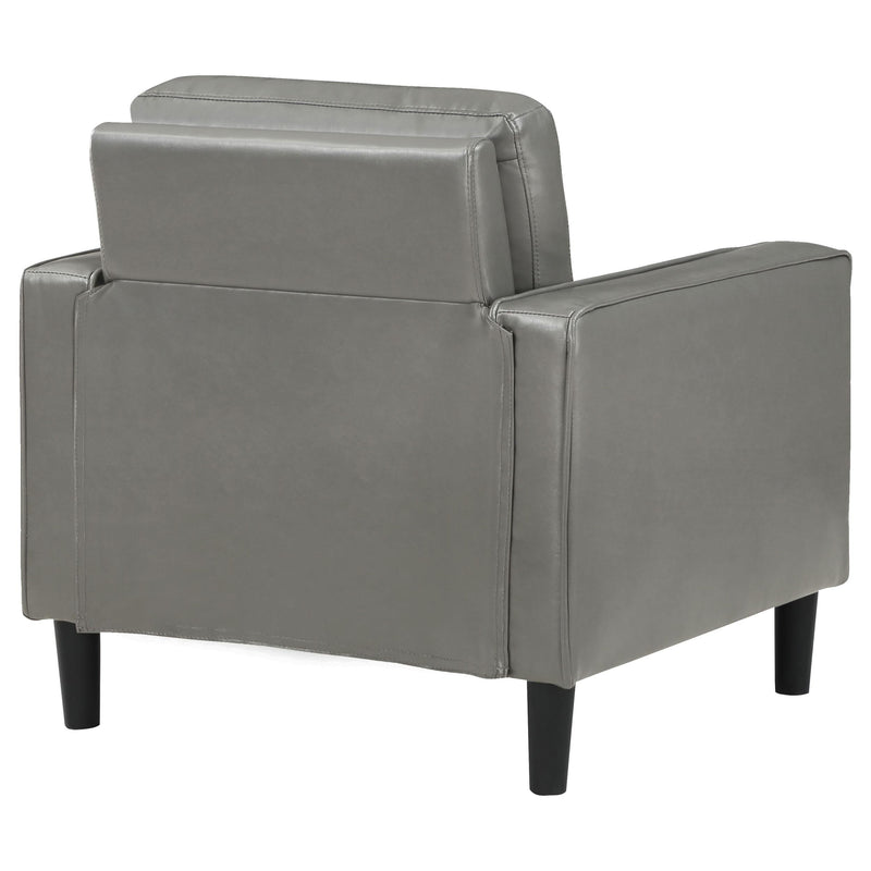 Ruth Upholstered Track Arm Accent Chair Grey - 508367