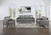 Ruth Upholstered Track Arm Loveseat Grey - 508366