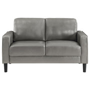 Ruth Upholstered Track Arm Loveseat Grey - 508366