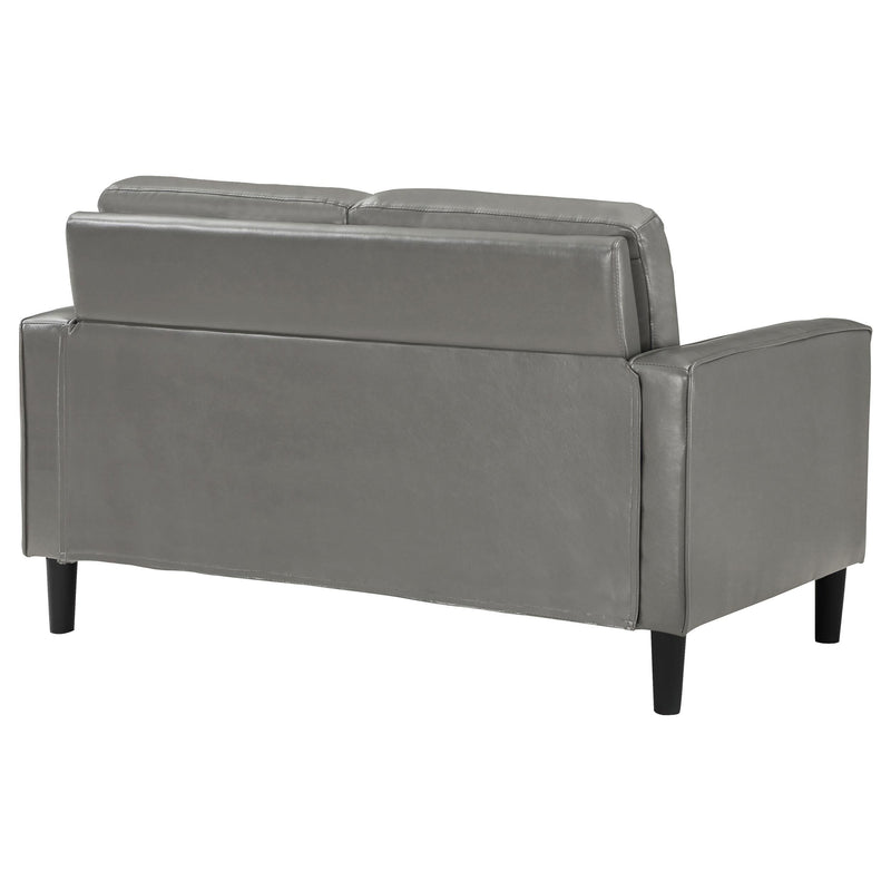 Ruth Upholstered Track Arm Loveseat Grey - 508366
