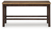 Rylandeen Counter Height Extension Dining Table 4 Barstools and Bench - PCD651D4