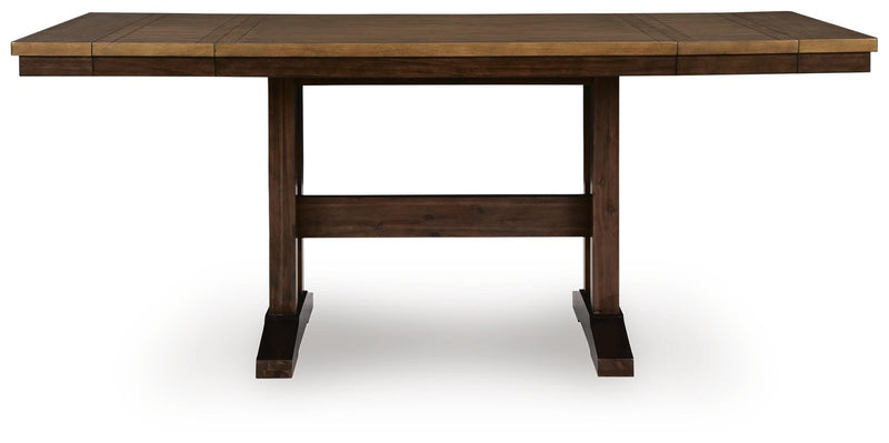 Rylandeen Counter Height Extension Dining Table and 6 Barstools - PCD651D5