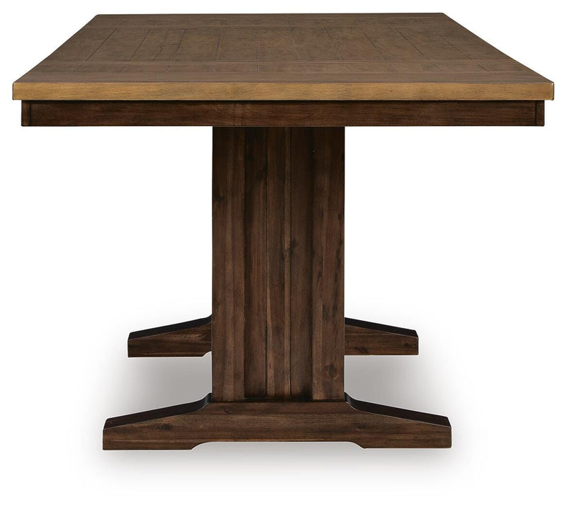 Rylandeen Counter Height Extension Dining Table and 8 Barstools - PCD651D6