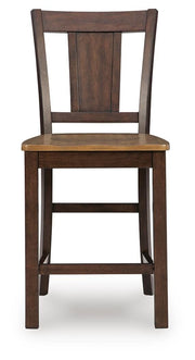 Rylandeen Counter Height Extension Dining Table and 8 Barstools - PCD651D6
