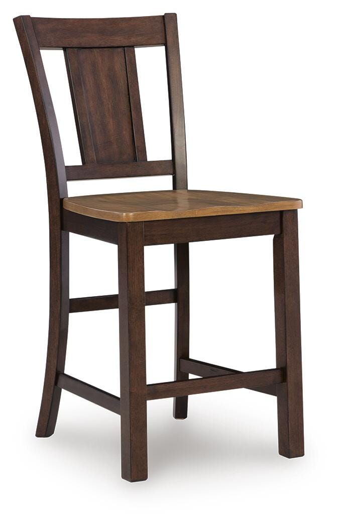 Rylandeen Counter Height Extension Dining Table and 8 Barstools - PCD651D6