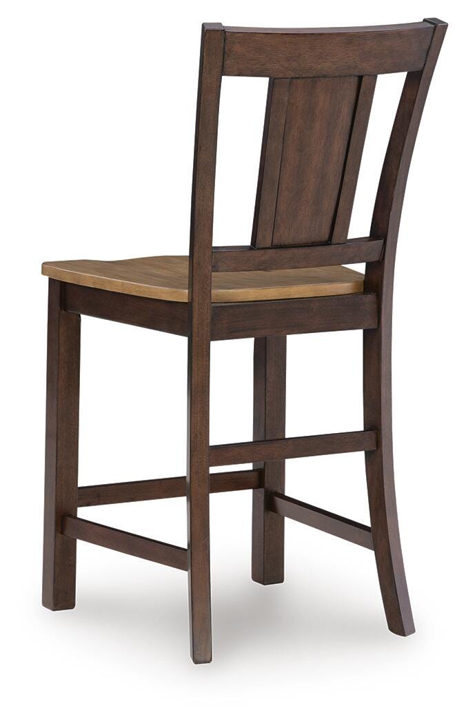 Rylandeen Counter Height Extension Dining Table and 8 Barstools - PCD651D6