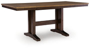 Rylandeen Counter Height Extension Dining Table and 8 Barstools - PCD651D6