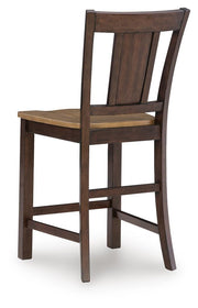 Rylandeen Light Brown/Dark Brown Counter Height Barstool (Set of 2) - PCD651-124X2