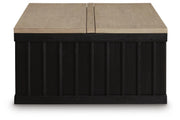 Rylandyn Black/Light Brown Lift-Top Coffee Table - T721-00