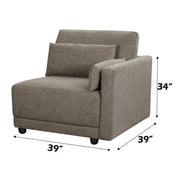 Rylie Modular - Right Facing Chair w/2 Pillows - LV03151