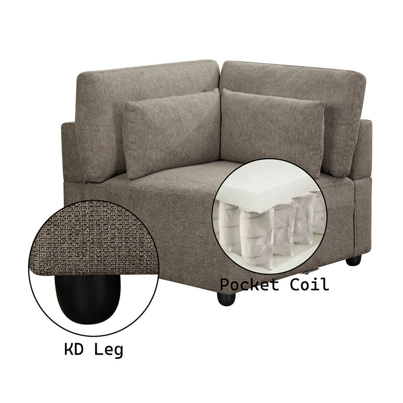 Rylie Modular - Wedge w/3 Pillows - LV03153