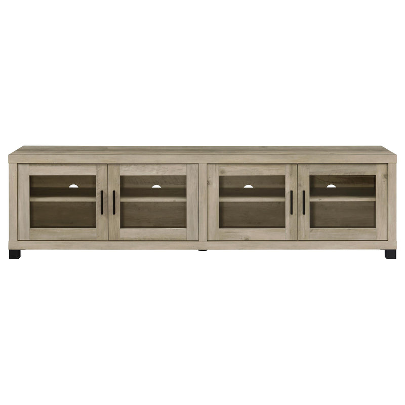 Sachin 3-piece 79-inch TV Entertainment Center Antique Pine - 736283-SET