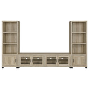 Sachin 3-piece 79-inch TV Entertainment Center Antique Pine - 736283-SET