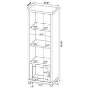 Sachin 3-piece 79-inch TV Entertainment Center Dark Pine - 736293-SET