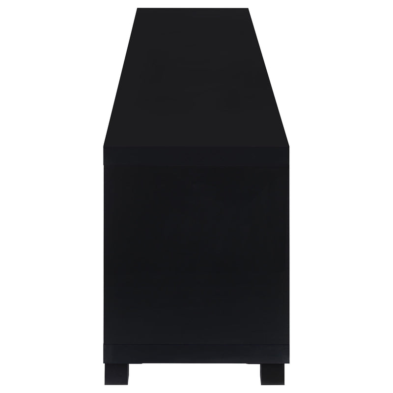 Sachin 3-piece Entertainment Center 79-inch TV Stand Black - 736303-SET