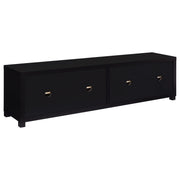 Sachin 3-piece Entertainment Center 79-inch TV Stand Black - 736303-SET