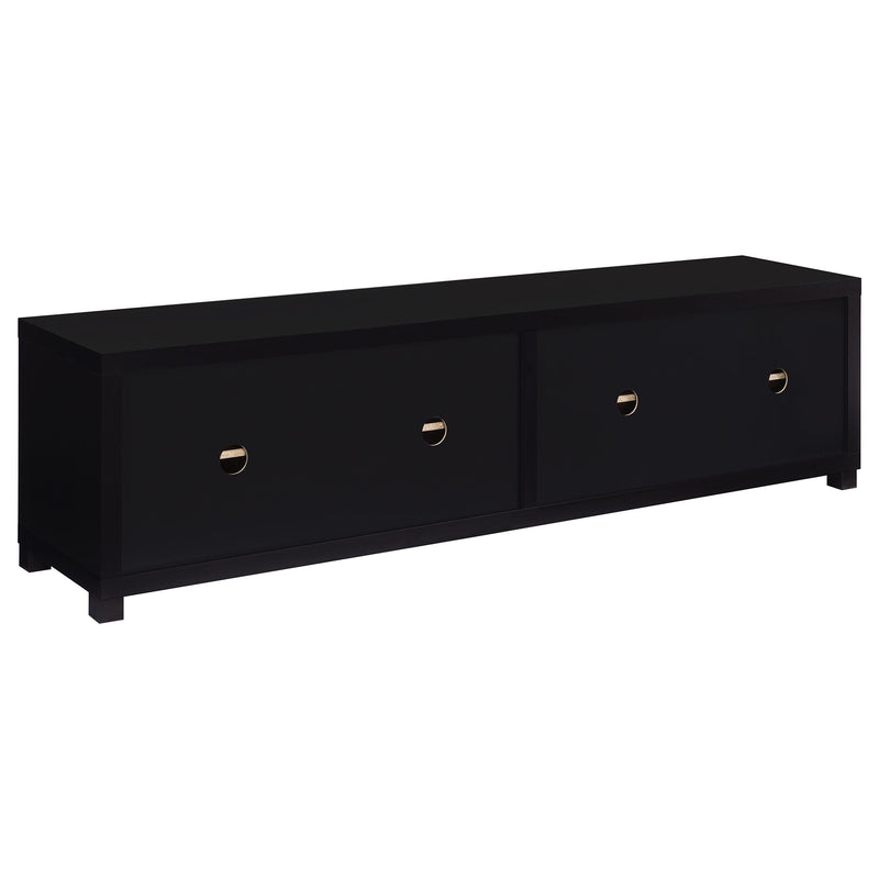 Sachin 3-piece Entertainment Center 79-inch TV Stand Black - 736303-SET