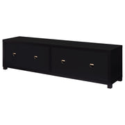 Sachin 3-piece Entertainment Center 79-inch TV Stand Black - 736303-SET