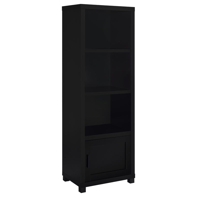 Sachin 3-shelf Engineered Wood Media Tower Black - 707756