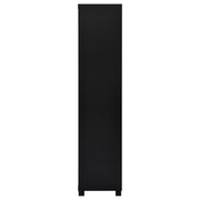 Sachin 3-shelf Engineered Wood Media Tower Black - 707756