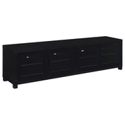 Sachin 4-door Engineered Wood 79-inch TV Stand Black - 736303