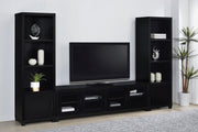 Sachin 4-door Engineered Wood 79-inch TV Stand Black - 736303