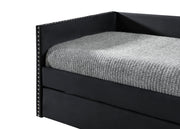 Sadie Black Velvet Twin Daybed - DMV FurnitureDaybed