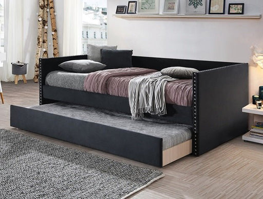 Sadie Daybed Arm Black Velvet - DMV Furniture
