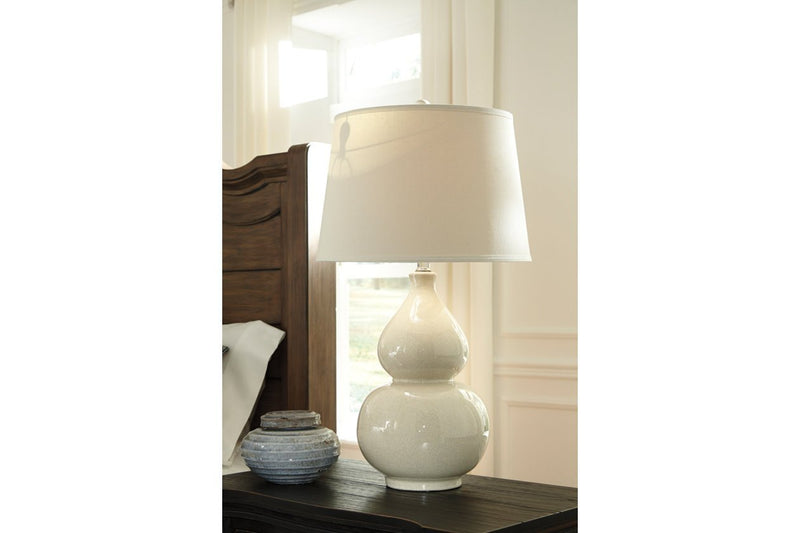 Saffi Cream Table Lamp - DMV FurnitureTable Lamp