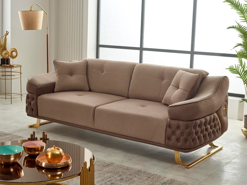 Saiss Convertible Loveseat in Brown - 200-SIM-SAI-GIRNE04-2