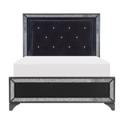 Salon Black LED Upholstered Panel Bedroom Set - DMV FurnitureBedroom Set