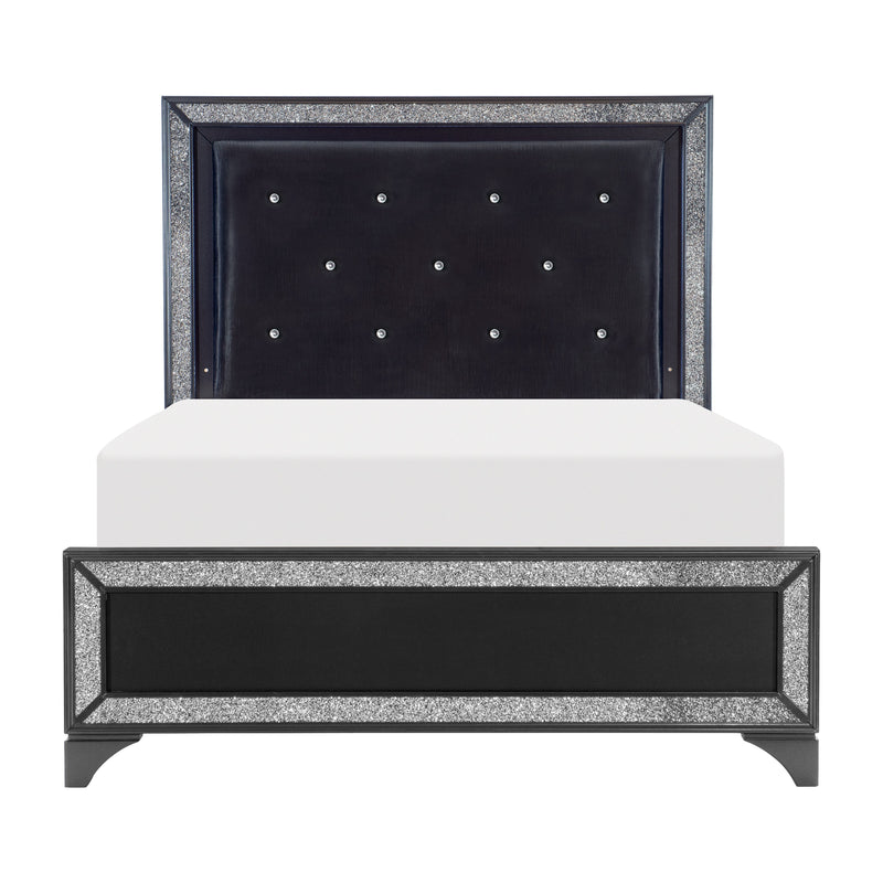 Salon Black LED Upholstered Panel Bedroom Set - DMV FurnitureBedroom Set