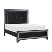 Salon Black LED Upholstered Panel Bedroom Set - DMV FurnitureBedroom Set