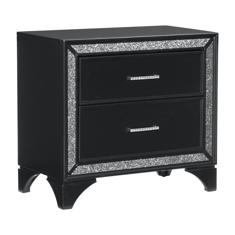 Salon Black LED Upholstered Panel Bedroom Set - DMV FurnitureBedroom Set