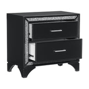 Salon Black LED Upholstered Panel Bedroom Set - DMV FurnitureBedroom Set