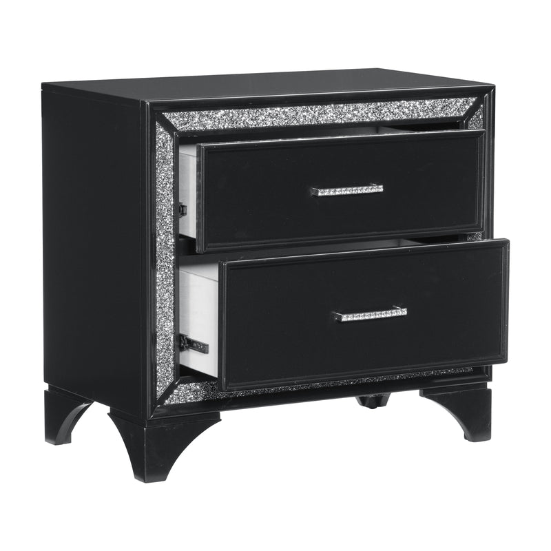 Salon Black LED Upholstered Panel Bedroom Set - DMV FurnitureBedroom Set