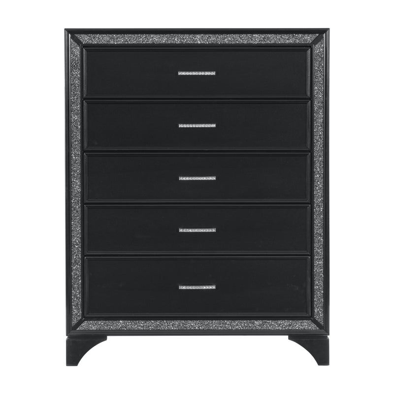 Salon Black LED Upholstered Panel Bedroom Set - DMV FurnitureBedroom Set