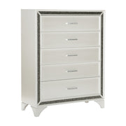 Salon White LED Upholstered Panel Bedroom Set - DMV FurnitureBedroom Set