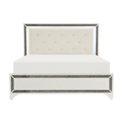 Salon White LED Upholstered Panel Bedroom Set - DMV FurnitureBedroom Set